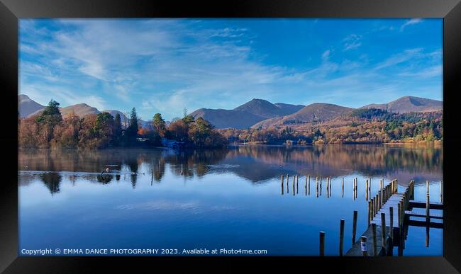 Autumn colours at Derwentwater Framed Print by EMMA DANCE PHOTOGRAPHY