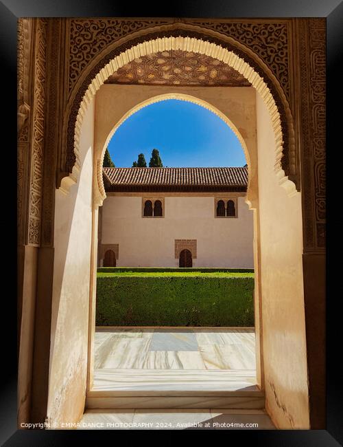 The Nasrid Palace, Granada, Spain Framed Print by EMMA DANCE PHOTOGRAPHY
