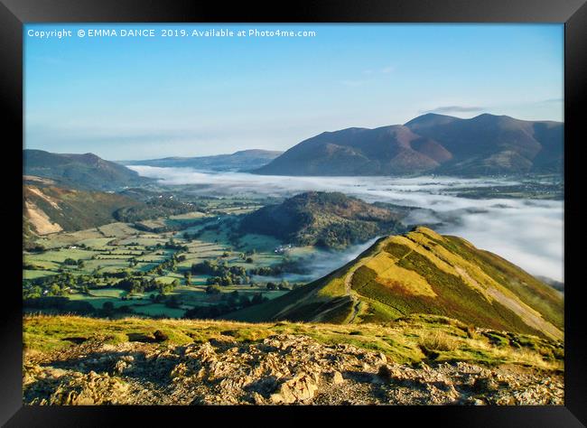 Early morning on Cat Bells, Lake District Framed Print by EMMA DANCE PHOTOGRAPHY
