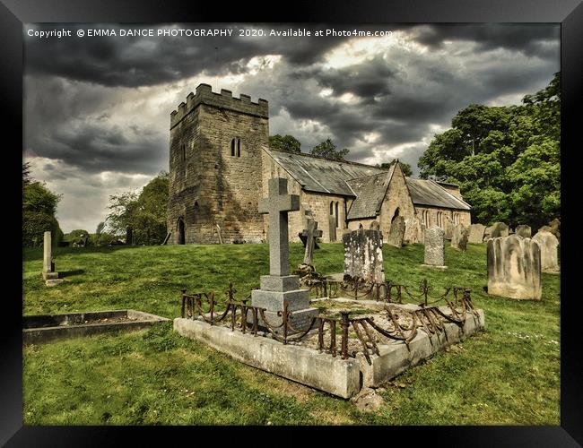 St Peter's Church, Bywell, Northumberland Framed Print by EMMA DANCE PHOTOGRAPHY