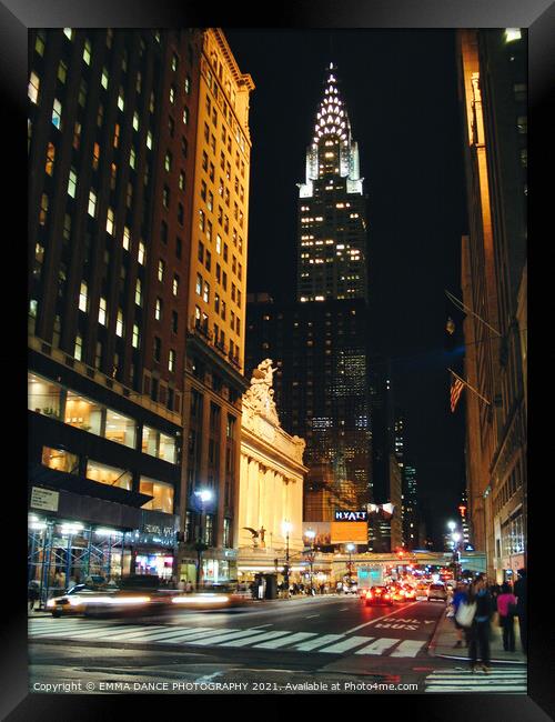 The Chrysler Building, Manhattan, New York Framed Print by EMMA DANCE PHOTOGRAPHY