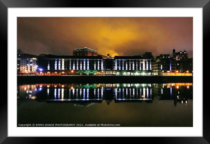 Reflections on the River Tyne Framed Mounted Print by EMMA DANCE PHOTOGRAPHY
