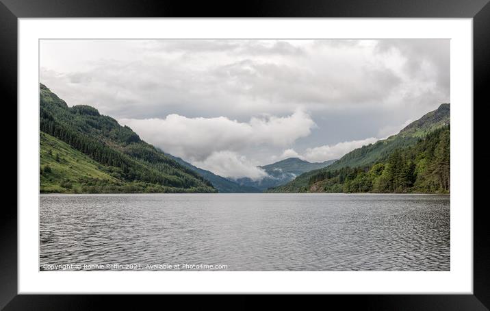 Loch Eck Looking North Framed Mounted Print by Ronnie Reffin
