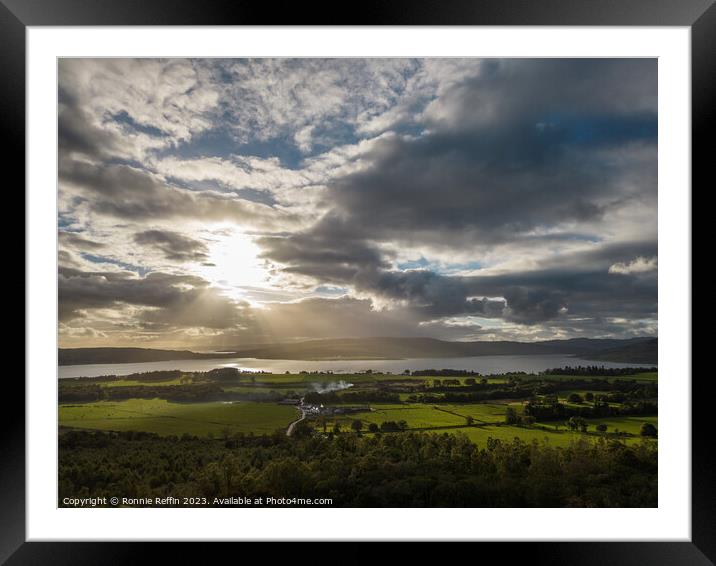 Ardyne Looking Towards Bute Framed Mounted Print by Ronnie Reffin