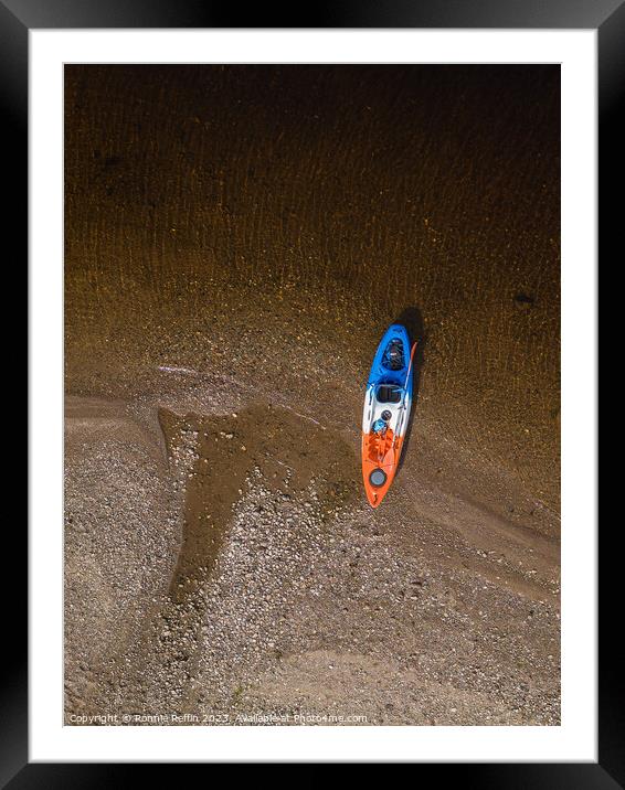 Beached Framed Mounted Print by Ronnie Reffin