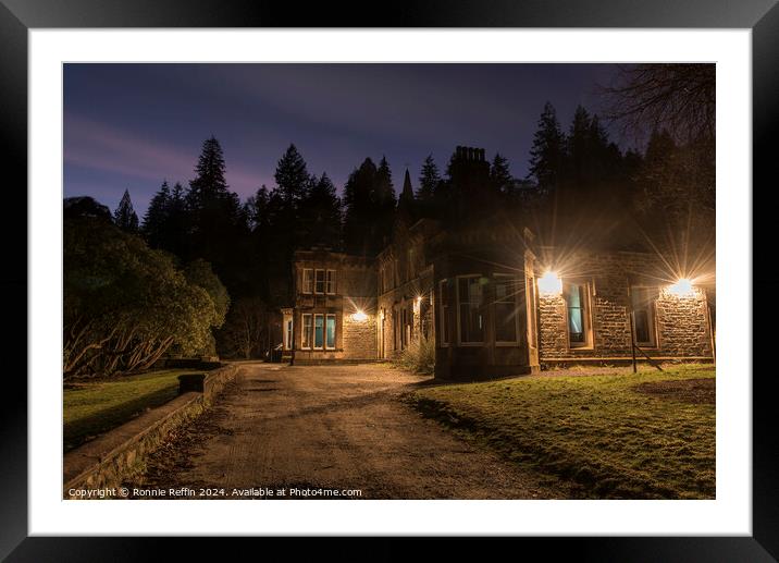 Benmore House Framed Mounted Print by Ronnie Reffin