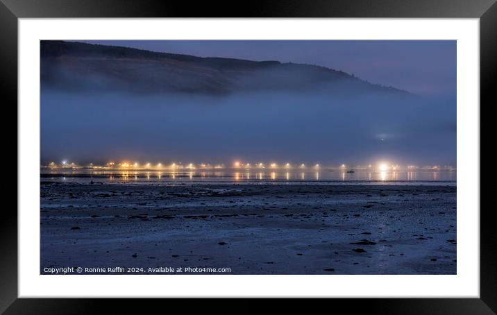 Kilmun In A Cloud Inversion Framed Mounted Print by Ronnie Reffin