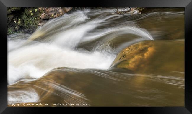 Fluid Framed Print by Ronnie Reffin