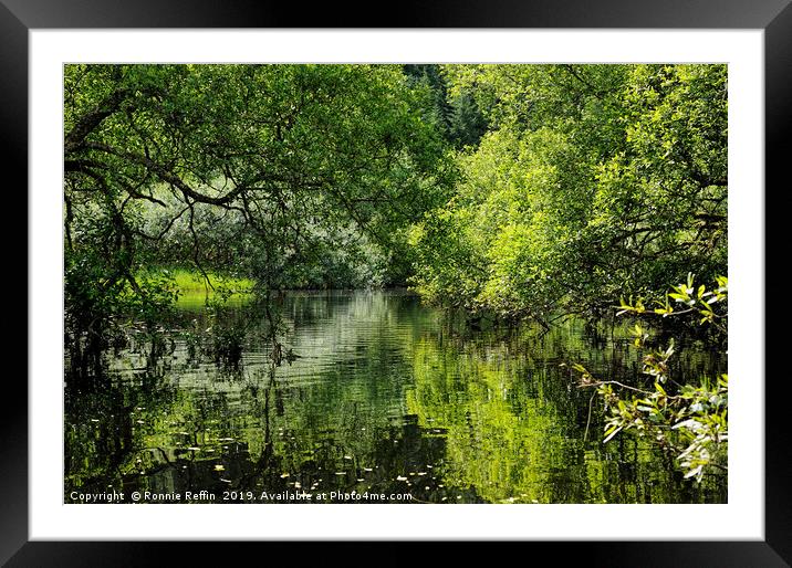 Water Channel Framed Mounted Print by Ronnie Reffin