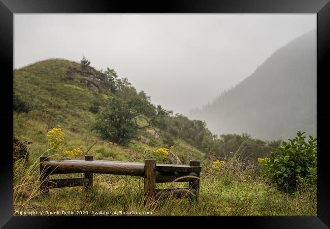 A Seat In The Rain Framed Print by Ronnie Reffin