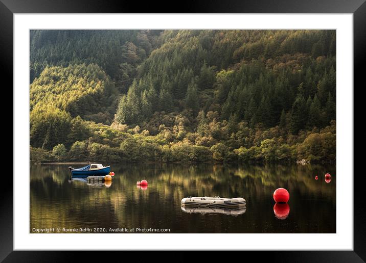 Calm Loch Framed Mounted Print by Ronnie Reffin