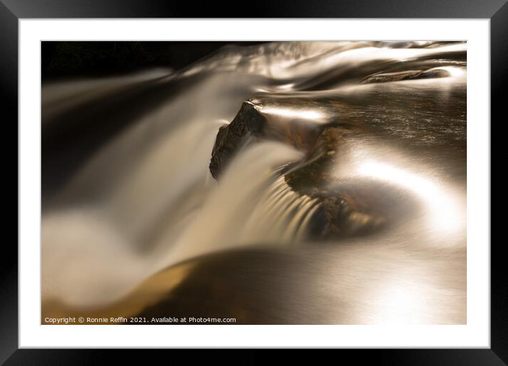 Water Sheen Framed Mounted Print by Ronnie Reffin
