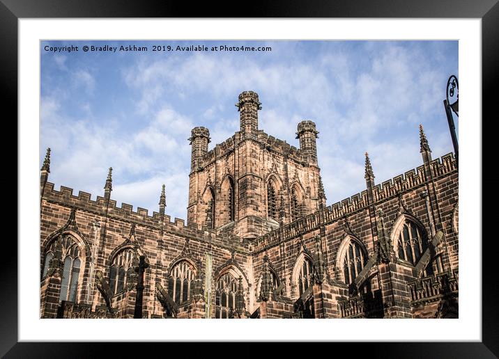 Chester Cathedral Framed Mounted Print by Bradley  Askham