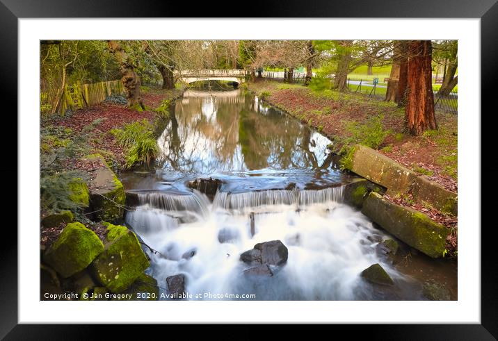 Roath Park Framed Mounted Print by Jan Gregory
