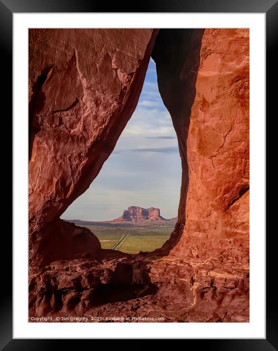 Monument Valley Framed Mounted Print by Jan Gregory