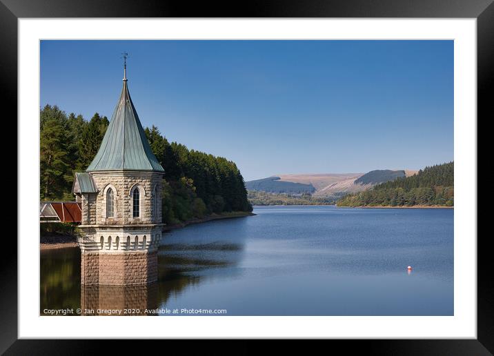 Pontsticill Reservoir Framed Mounted Print by Jan Gregory