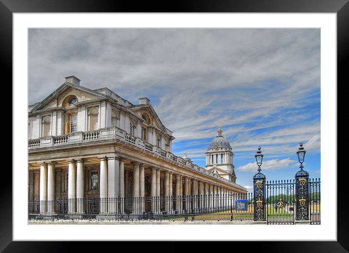 University of Greenwich Framed Mounted Print by Karen Martin