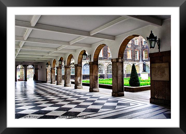 Arches, Guy's Hospital Framed Mounted Print by Karen Martin