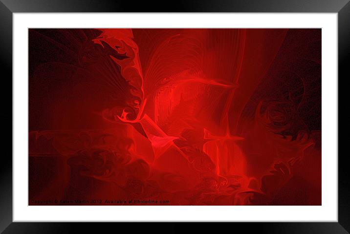 Reds Framed Mounted Print by Karen Martin