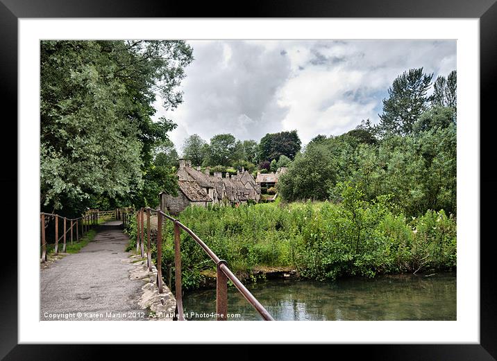 Bridge to Arlington Row Framed Mounted Print by Karen Martin