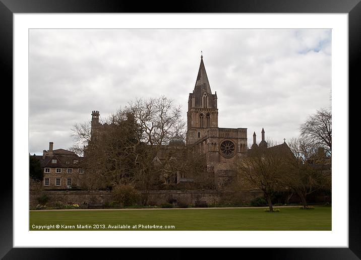 Christchurch Cathedral, Oxford Framed Mounted Print by Karen Martin