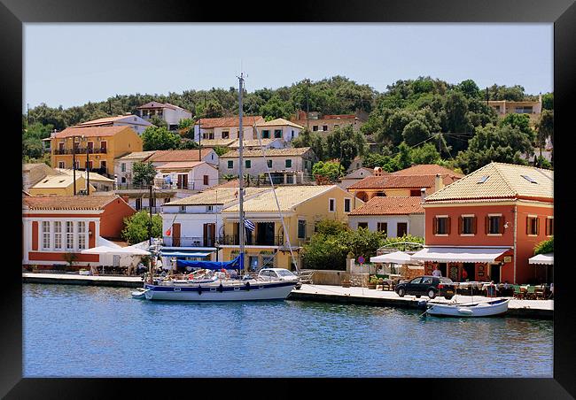 Gaios Harbour Framed Print by Karen Martin