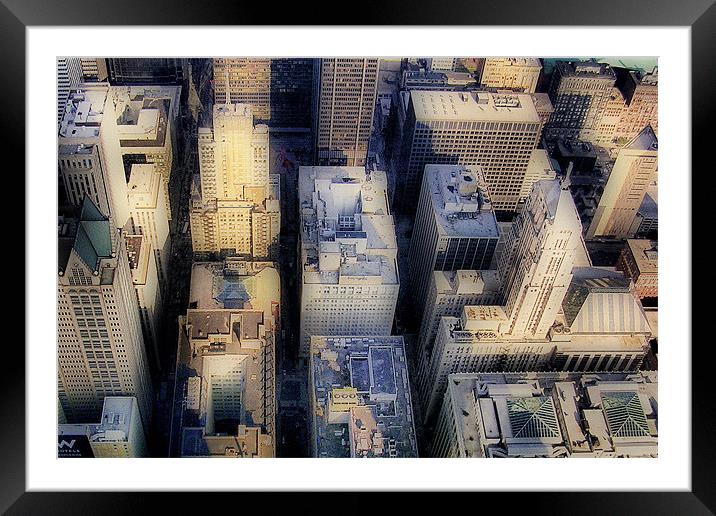 Downtown Chicago Framed Mounted Print by Karen Martin