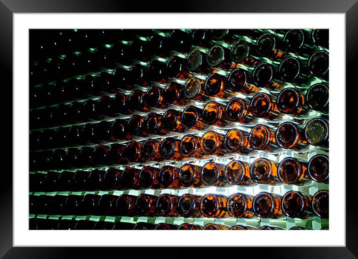 Bottle Bottoms Framed Mounted Print by Karen Martin