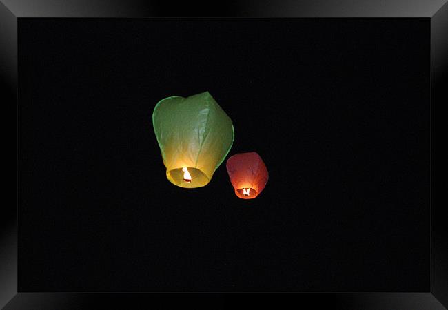 Two Lanterns Framed Print by Karen Martin