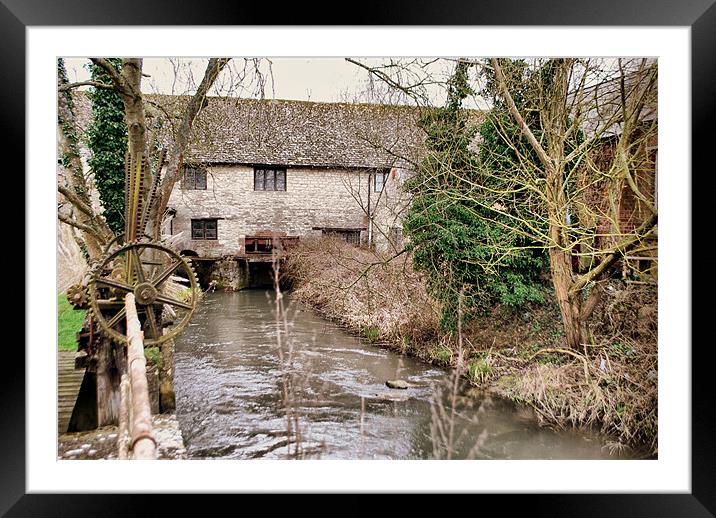Crawley Mill Stream Framed Mounted Print by Karen Martin