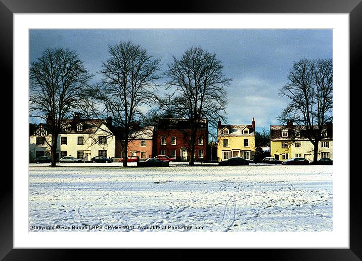 WRITTLE IN THE SNOW Framed Mounted Print by Ray Bacon LRPS CPAGB