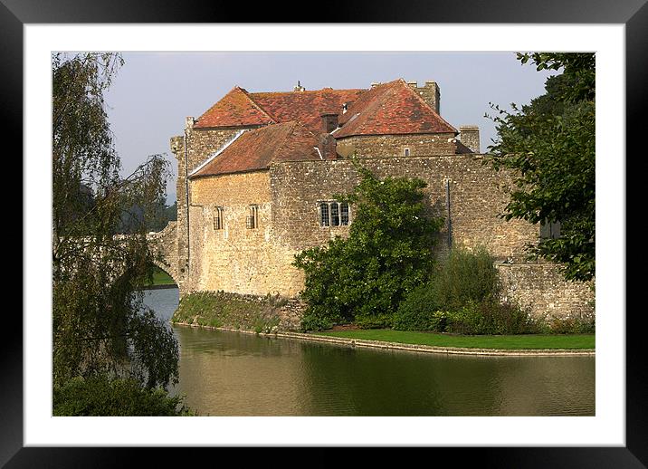 LEEDS CASTLE MOAT Framed Mounted Print by Ray Bacon LRPS CPAGB
