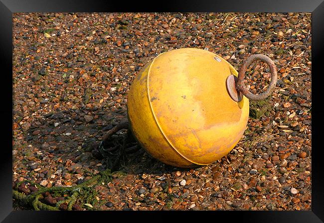 YELLOW BOUY Framed Print by Ray Bacon LRPS CPAGB