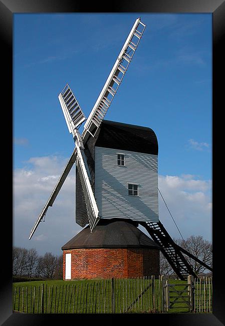 WINDMILL, MOUNTNESSING, ESSEX Framed Print by Ray Bacon LRPS CPAGB