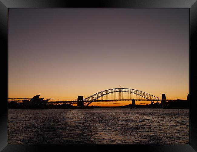 Sydney sunset Framed Print by ian sullivan