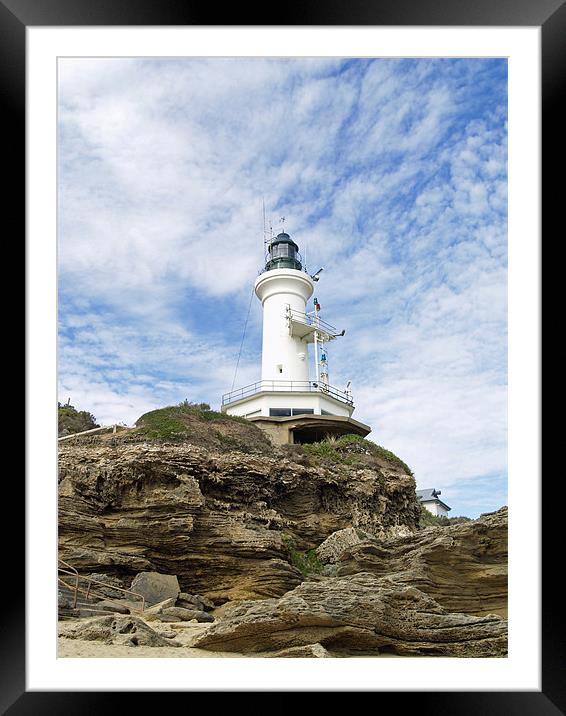 lighthouse Framed Mounted Print by ian sullivan