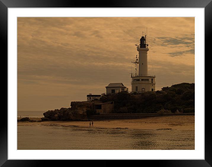 Queenscliff Lighthouse Framed Mounted Print by ian sullivan
