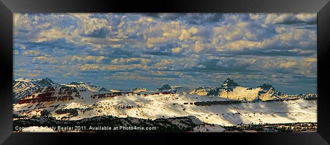 Pilot and Index Mountains Framed Print by Gary Beeler