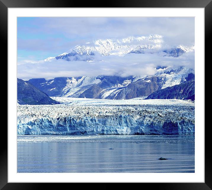 Hubbard Glacier Framed Mounted Print by Gary Beeler