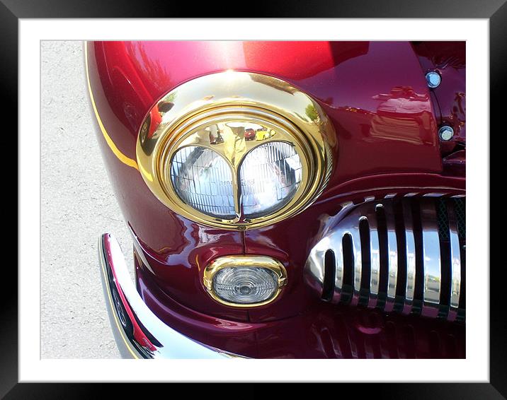 Custom headlight Framed Mounted Print by Don Brady