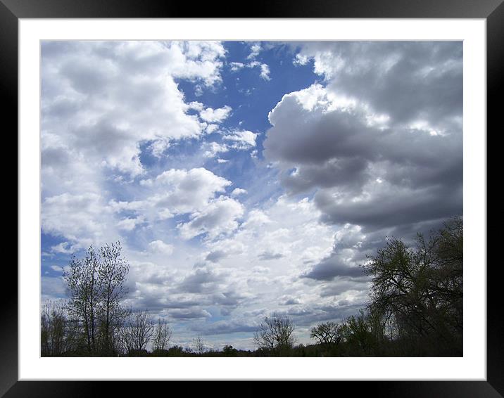 Clouds Framed Mounted Print by Don Brady