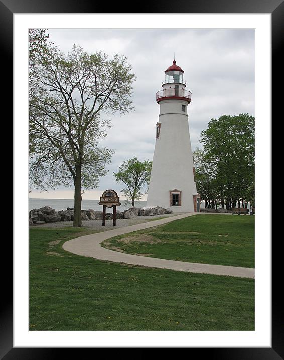 Lighthouse. Framed Mounted Print by Don Brady