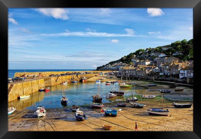 Mousehole, Cornwall Framed Print by Jan Sutton