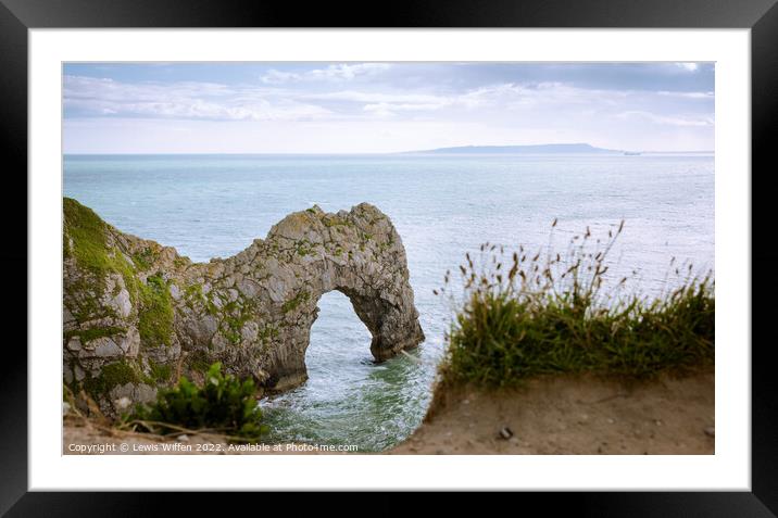 Durdle Door Framed Mounted Print by Lewis Wiffen