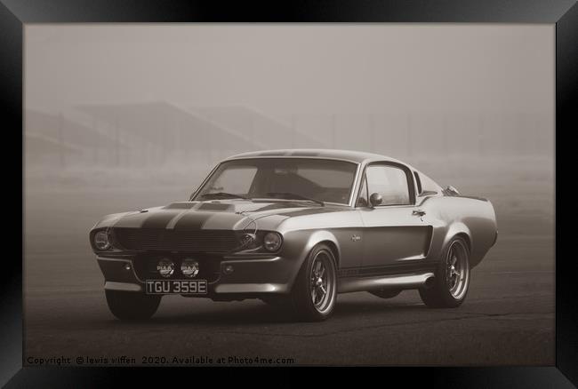 Majestic Mustang Framed Print by Lewis Wiffen