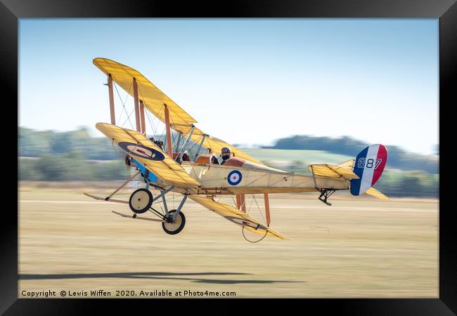 Royal Aircraft Factory BE2c 687 Framed Print by Lewis Wiffen