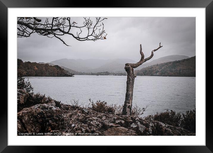 Moody Windermere Framed Mounted Print by Lewis Wiffen