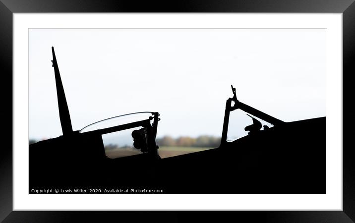 Spitfire at rest. Framed Mounted Print by Lewis Wiffen