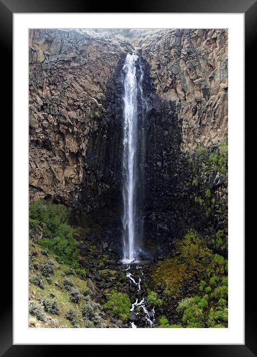 Waterfall Framed Mounted Print by eric Matthews