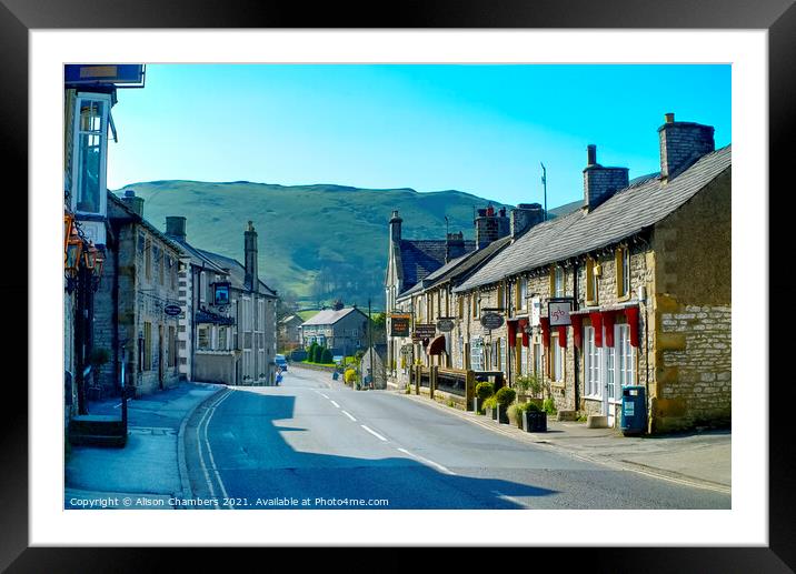 Castleton  Framed Mounted Print by Alison Chambers